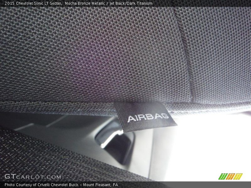 Mocha Bronze Metallic / Jet Black/Dark Titanium 2015 Chevrolet Sonic LT Sedan