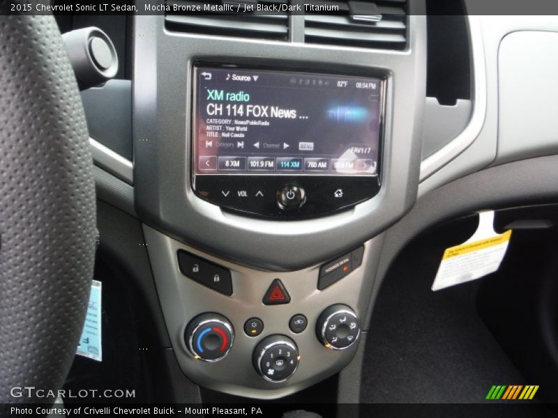 Mocha Bronze Metallic / Jet Black/Dark Titanium 2015 Chevrolet Sonic LT Sedan