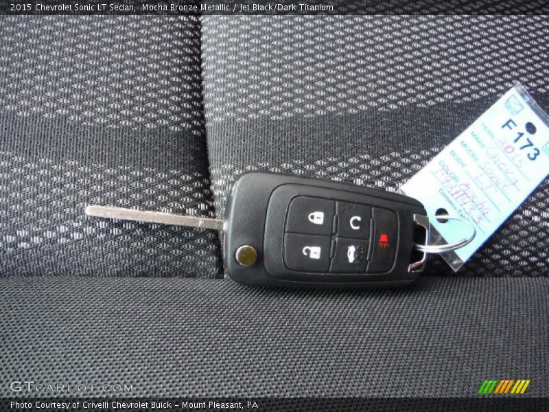 Mocha Bronze Metallic / Jet Black/Dark Titanium 2015 Chevrolet Sonic LT Sedan