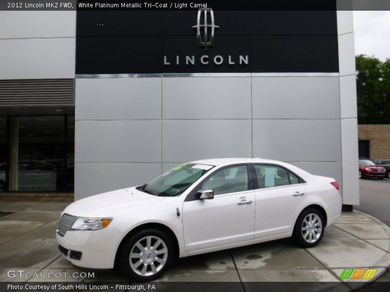 White Platinum Metallic Tri-Coat / Light Camel 2012 Lincoln MKZ FWD