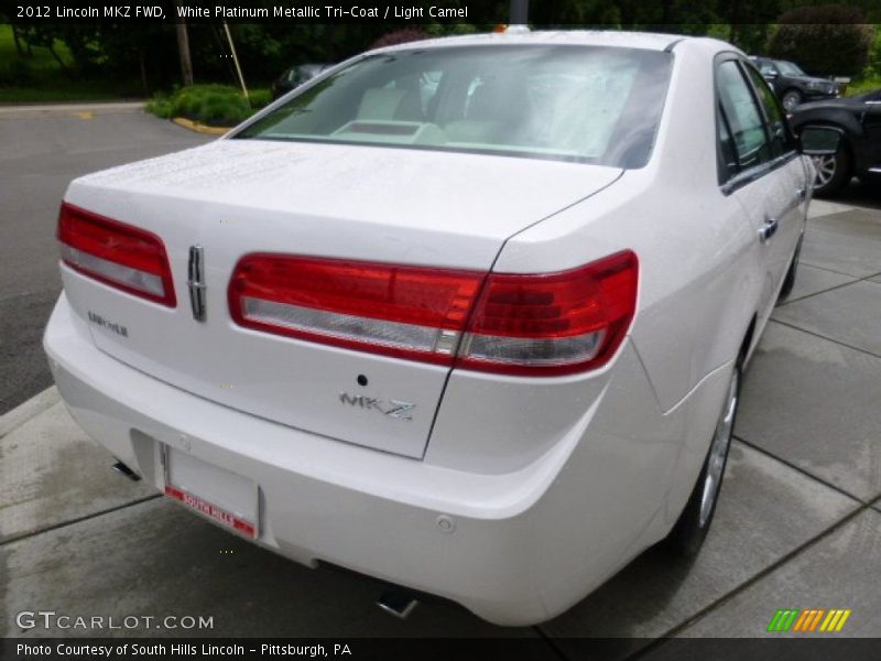 White Platinum Metallic Tri-Coat / Light Camel 2012 Lincoln MKZ FWD