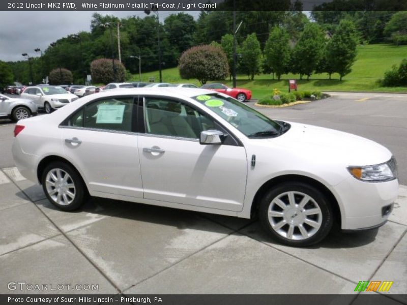 White Platinum Metallic Tri-Coat / Light Camel 2012 Lincoln MKZ FWD