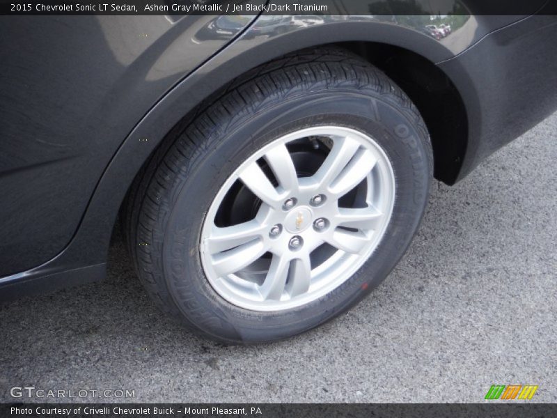 Ashen Gray Metallic / Jet Black/Dark Titanium 2015 Chevrolet Sonic LT Sedan