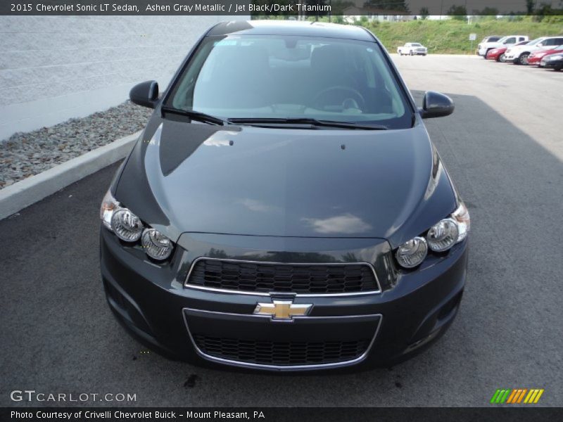 Ashen Gray Metallic / Jet Black/Dark Titanium 2015 Chevrolet Sonic LT Sedan