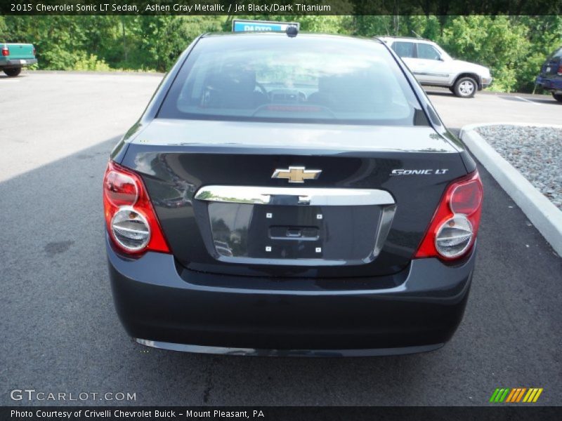 Ashen Gray Metallic / Jet Black/Dark Titanium 2015 Chevrolet Sonic LT Sedan