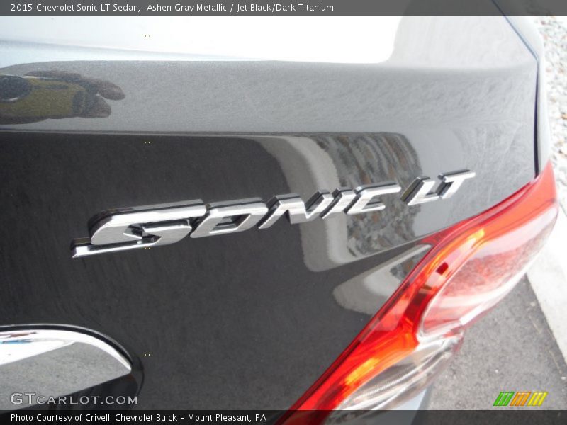 Ashen Gray Metallic / Jet Black/Dark Titanium 2015 Chevrolet Sonic LT Sedan