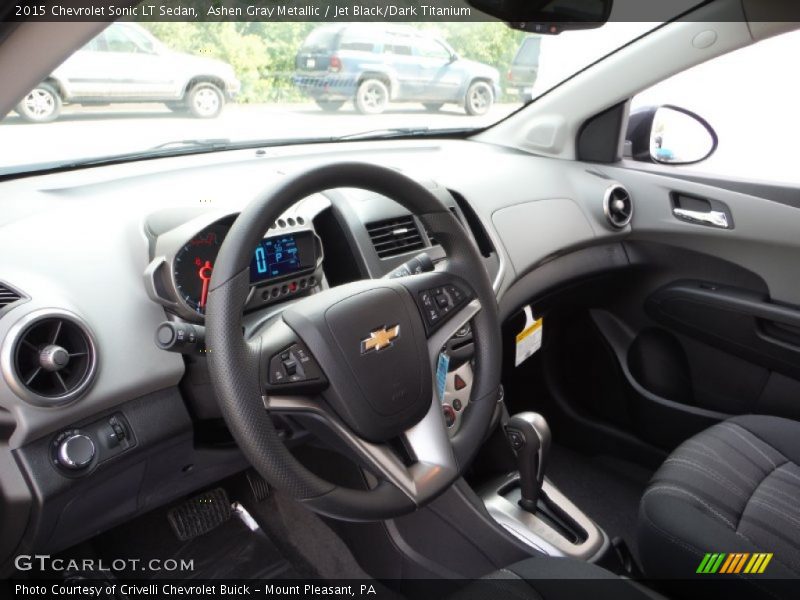 Ashen Gray Metallic / Jet Black/Dark Titanium 2015 Chevrolet Sonic LT Sedan