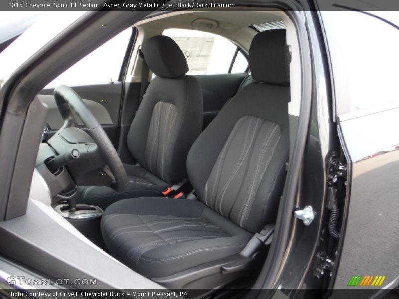 Ashen Gray Metallic / Jet Black/Dark Titanium 2015 Chevrolet Sonic LT Sedan