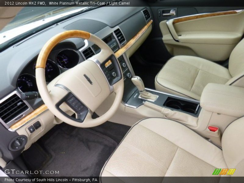 White Platinum Metallic Tri-Coat / Light Camel 2012 Lincoln MKZ FWD