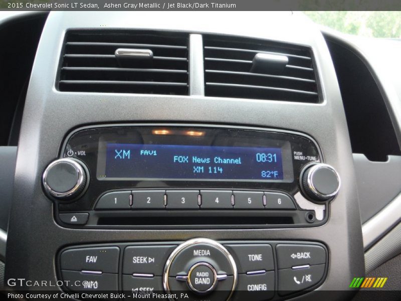 Ashen Gray Metallic / Jet Black/Dark Titanium 2015 Chevrolet Sonic LT Sedan