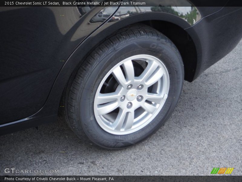 Black Granite Metallic / Jet Black/Dark Titanium 2015 Chevrolet Sonic LT Sedan