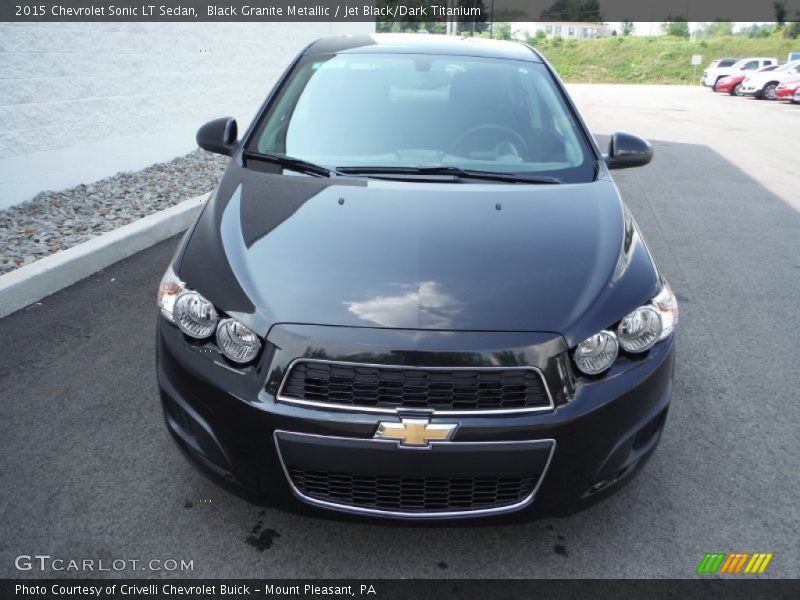 Black Granite Metallic / Jet Black/Dark Titanium 2015 Chevrolet Sonic LT Sedan