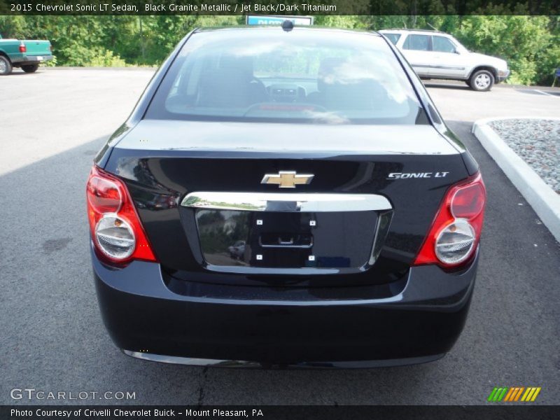 Black Granite Metallic / Jet Black/Dark Titanium 2015 Chevrolet Sonic LT Sedan