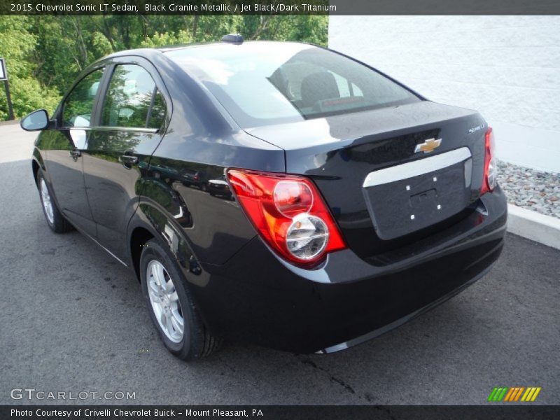 Black Granite Metallic / Jet Black/Dark Titanium 2015 Chevrolet Sonic LT Sedan