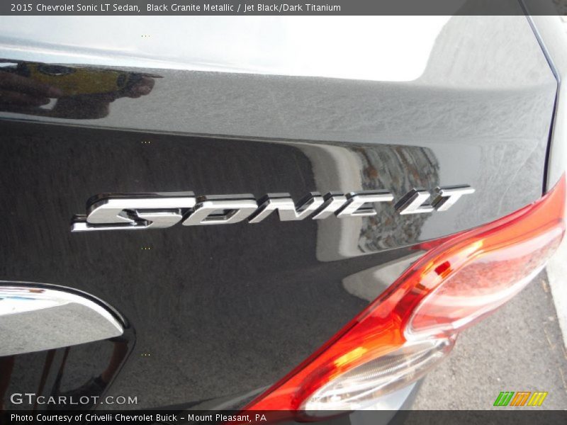 Black Granite Metallic / Jet Black/Dark Titanium 2015 Chevrolet Sonic LT Sedan