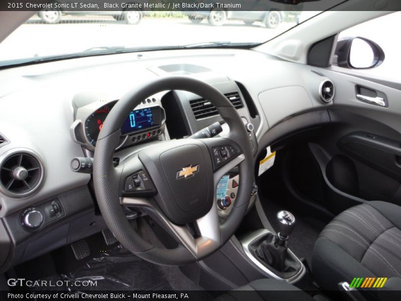 Black Granite Metallic / Jet Black/Dark Titanium 2015 Chevrolet Sonic LT Sedan