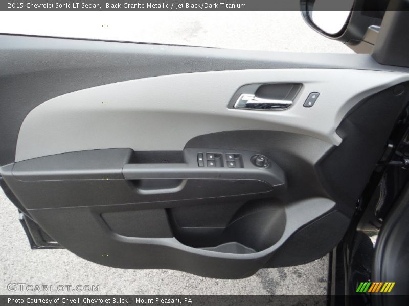Black Granite Metallic / Jet Black/Dark Titanium 2015 Chevrolet Sonic LT Sedan