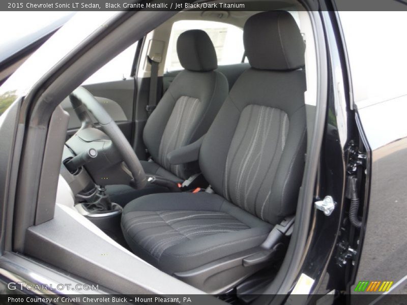 Black Granite Metallic / Jet Black/Dark Titanium 2015 Chevrolet Sonic LT Sedan