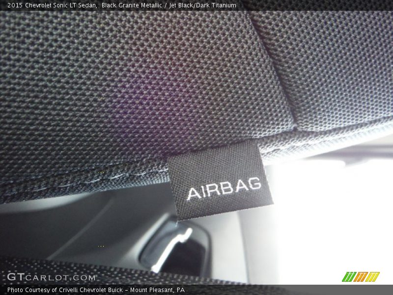 Black Granite Metallic / Jet Black/Dark Titanium 2015 Chevrolet Sonic LT Sedan