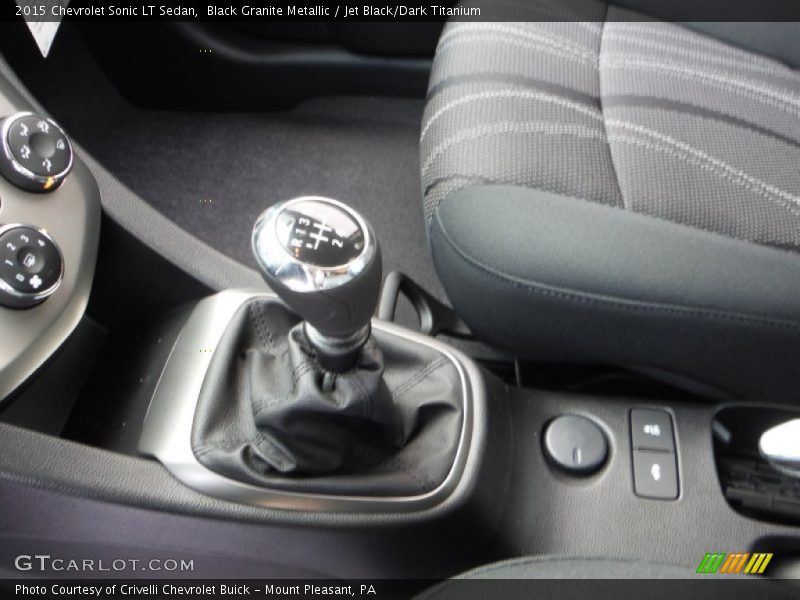 Black Granite Metallic / Jet Black/Dark Titanium 2015 Chevrolet Sonic LT Sedan