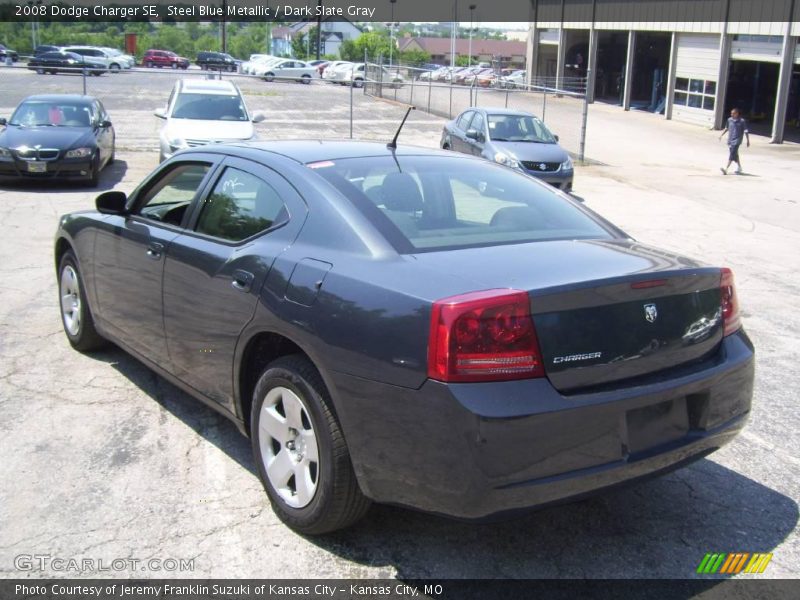 Steel Blue Metallic / Dark Slate Gray 2008 Dodge Charger SE