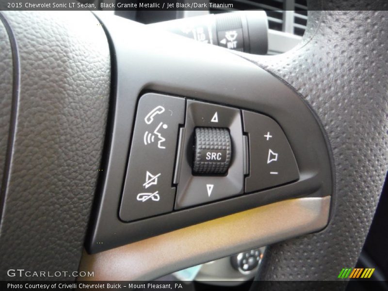 Black Granite Metallic / Jet Black/Dark Titanium 2015 Chevrolet Sonic LT Sedan