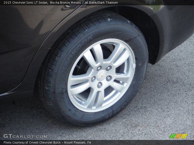 Mocha Bronze Metallic / Jet Black/Dark Titanium 2015 Chevrolet Sonic LT Sedan