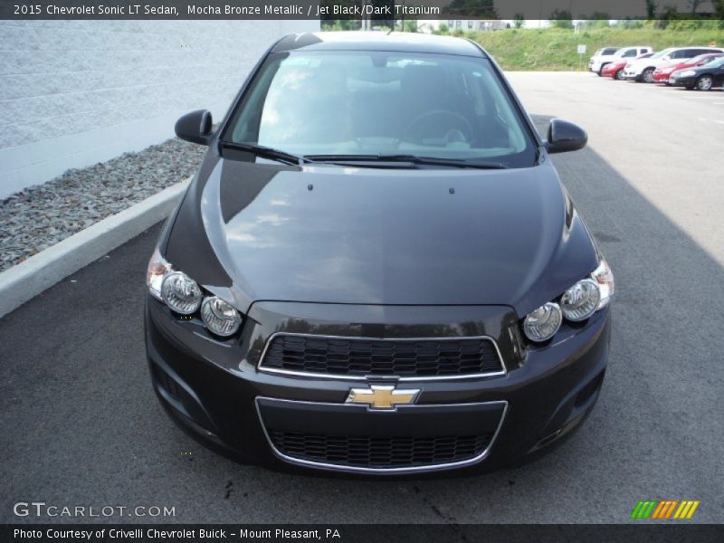 Mocha Bronze Metallic / Jet Black/Dark Titanium 2015 Chevrolet Sonic LT Sedan
