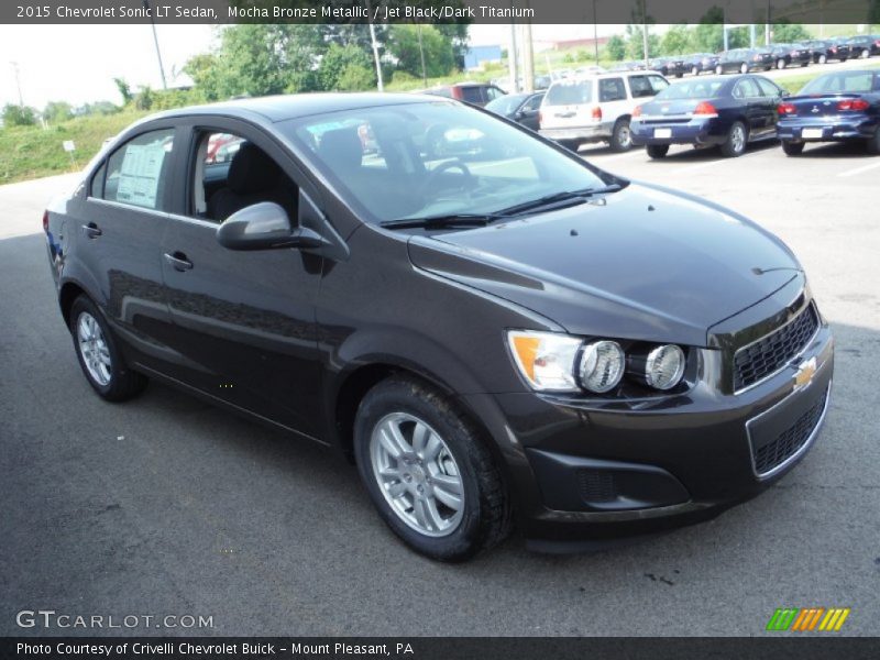 Mocha Bronze Metallic / Jet Black/Dark Titanium 2015 Chevrolet Sonic LT Sedan