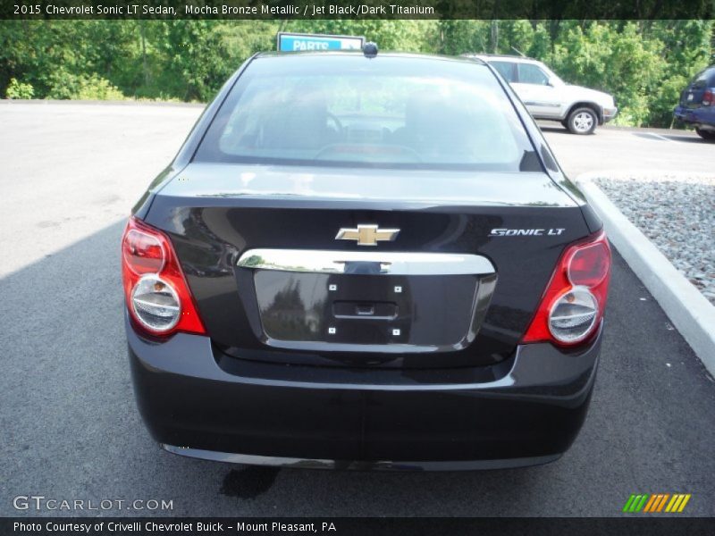 Mocha Bronze Metallic / Jet Black/Dark Titanium 2015 Chevrolet Sonic LT Sedan