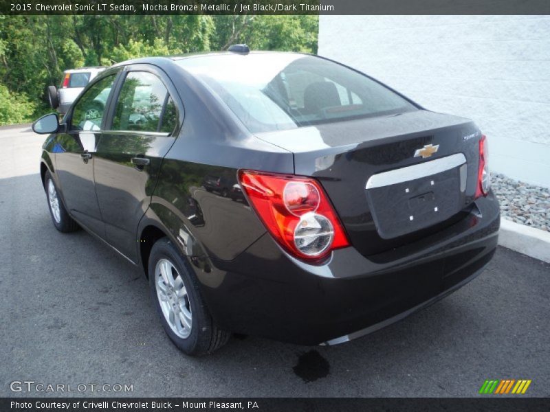 Mocha Bronze Metallic / Jet Black/Dark Titanium 2015 Chevrolet Sonic LT Sedan