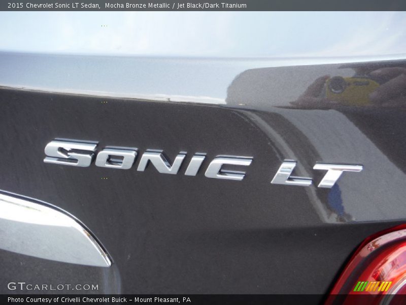 Mocha Bronze Metallic / Jet Black/Dark Titanium 2015 Chevrolet Sonic LT Sedan