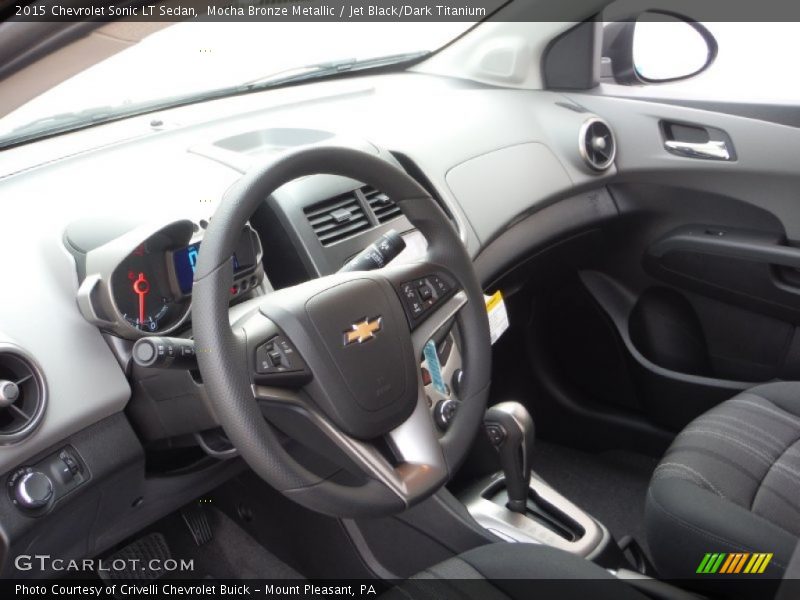 Mocha Bronze Metallic / Jet Black/Dark Titanium 2015 Chevrolet Sonic LT Sedan