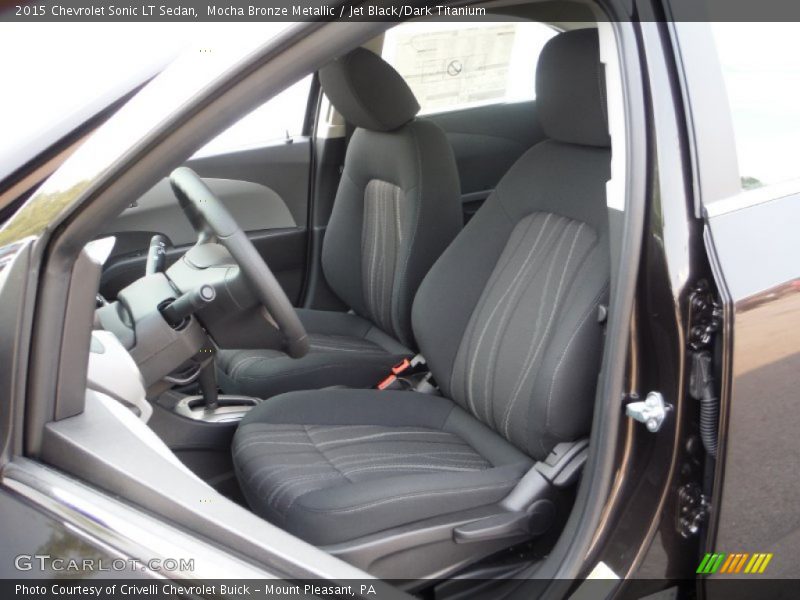 Mocha Bronze Metallic / Jet Black/Dark Titanium 2015 Chevrolet Sonic LT Sedan