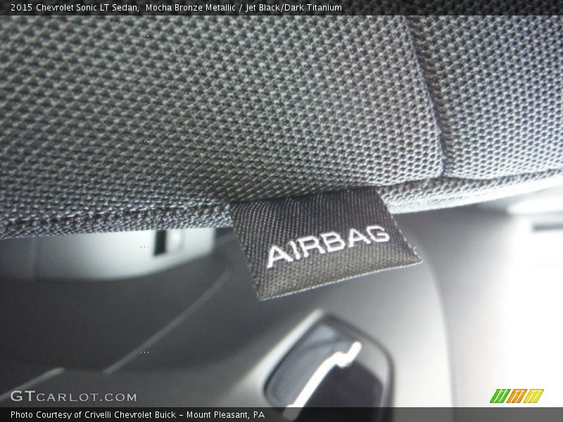 Mocha Bronze Metallic / Jet Black/Dark Titanium 2015 Chevrolet Sonic LT Sedan