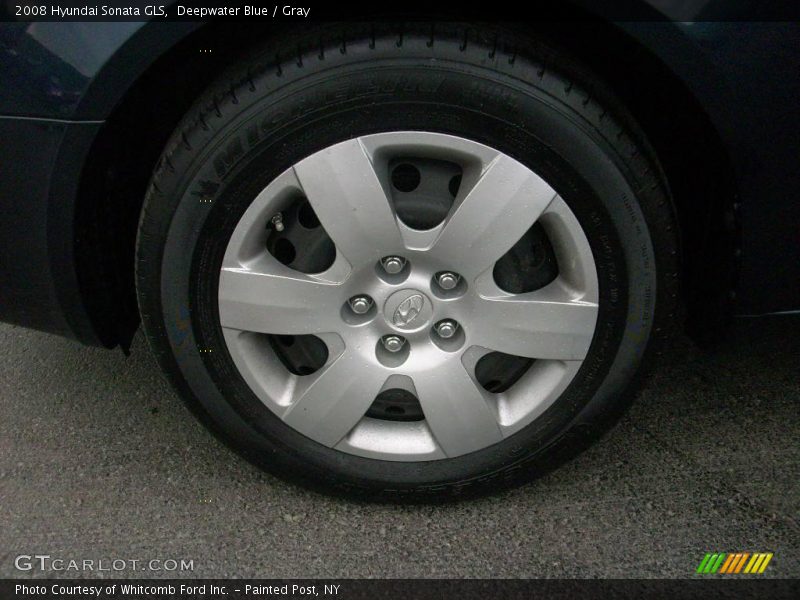 Deepwater Blue / Gray 2008 Hyundai Sonata GLS