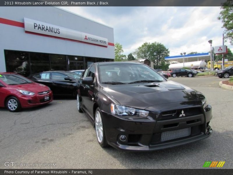 Phantom Black / Black 2013 Mitsubishi Lancer Evolution GSR