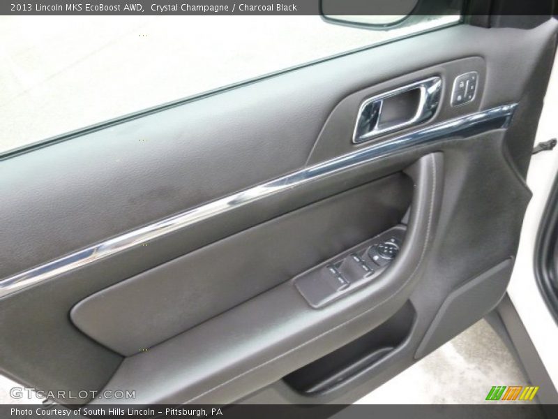 Crystal Champagne / Charcoal Black 2013 Lincoln MKS EcoBoost AWD