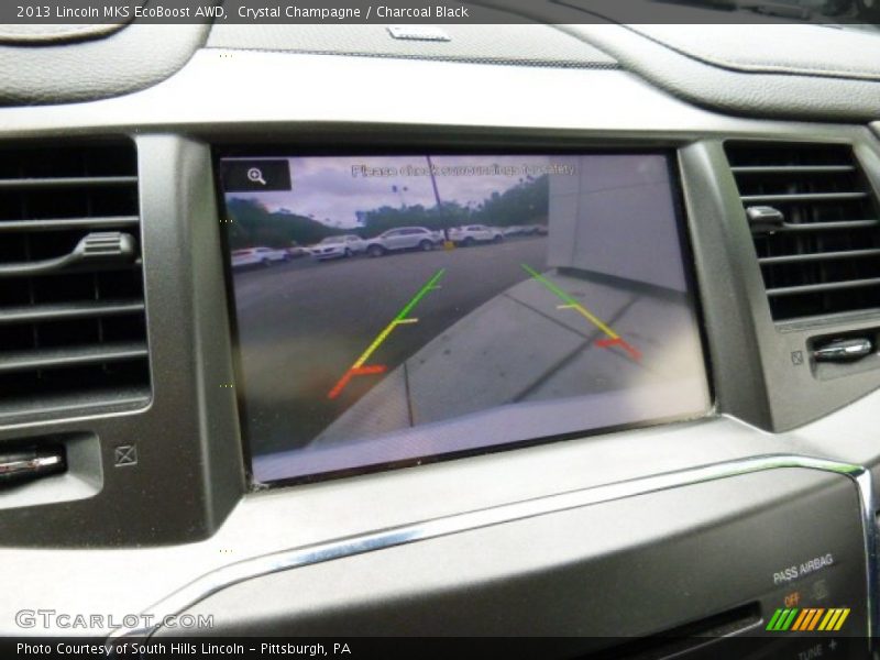 Crystal Champagne / Charcoal Black 2013 Lincoln MKS EcoBoost AWD
