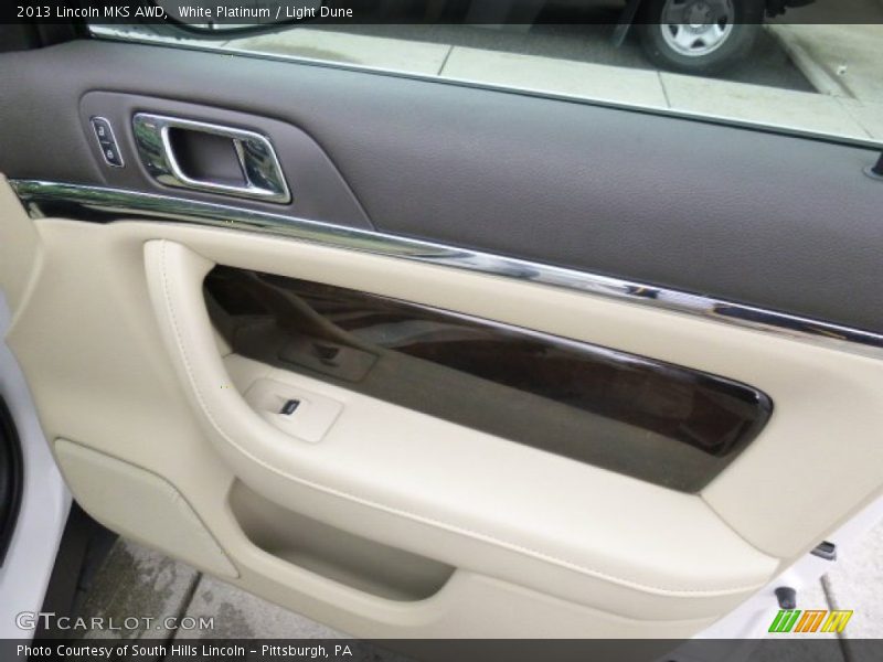 White Platinum / Light Dune 2013 Lincoln MKS AWD