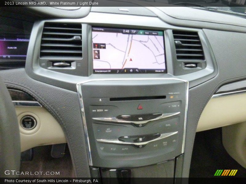 White Platinum / Light Dune 2013 Lincoln MKS AWD