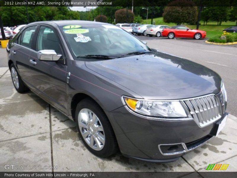 Sterling Gray Metallic / Dark Charcoal 2012 Lincoln MKZ AWD