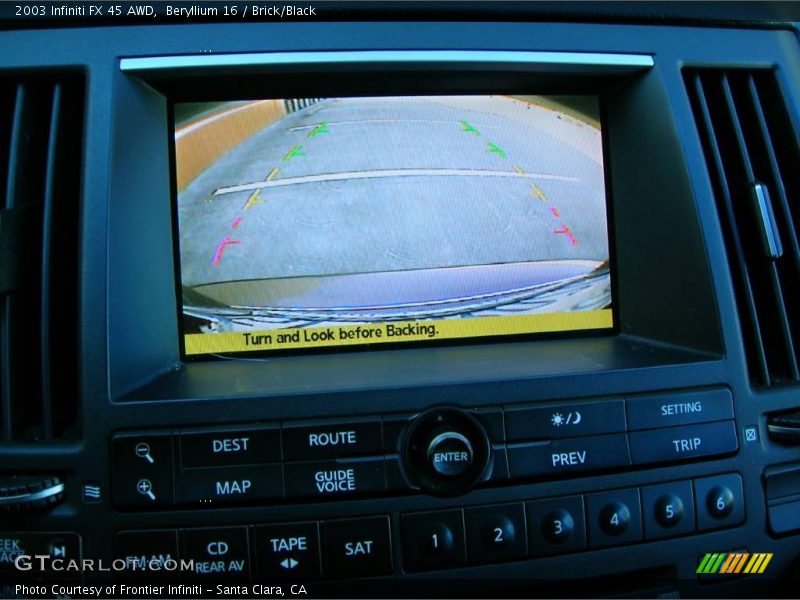 Beryllium 16 / Brick/Black 2003 Infiniti FX 45 AWD