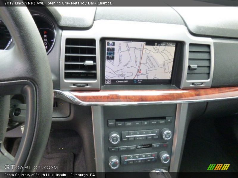 Sterling Gray Metallic / Dark Charcoal 2012 Lincoln MKZ AWD