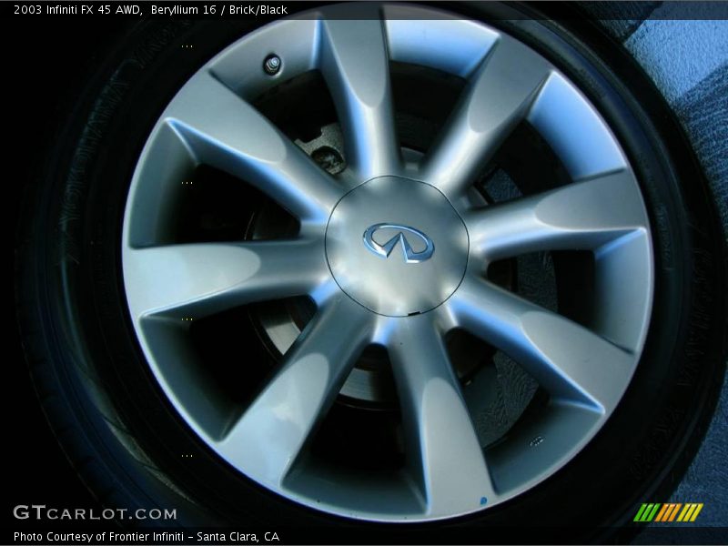 Beryllium 16 / Brick/Black 2003 Infiniti FX 45 AWD