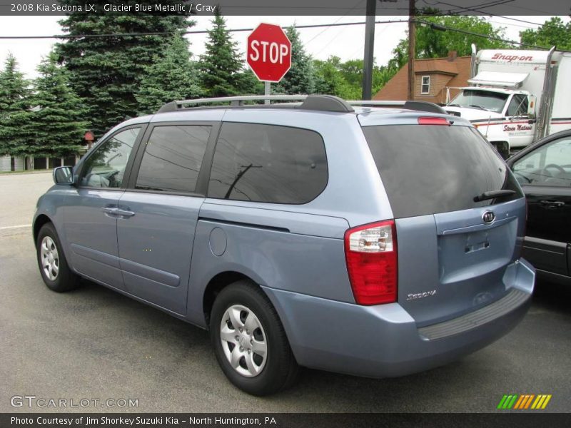 Glacier Blue Metallic / Gray 2008 Kia Sedona LX