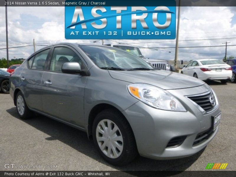 Magnetic Gray / Charcoal 2014 Nissan Versa 1.6 S Sedan