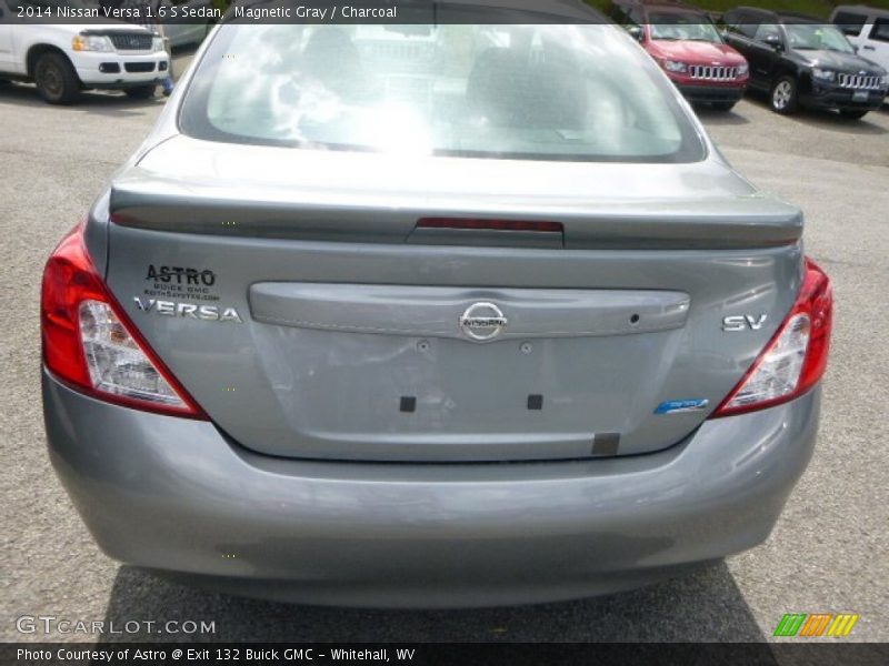 Magnetic Gray / Charcoal 2014 Nissan Versa 1.6 S Sedan