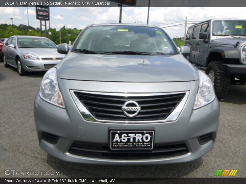 Magnetic Gray / Charcoal 2014 Nissan Versa 1.6 S Sedan