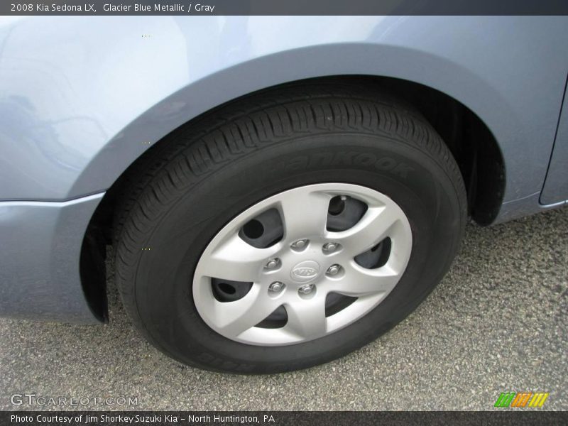 Glacier Blue Metallic / Gray 2008 Kia Sedona LX
